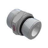 Straight male stud couplings L-series, ISO 6149 - Thread: metric fine thread (ISO 6149), cylindrical, O-ring sealing