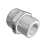 Straight male stud couplings L/S-series, DIN 2353 Form A - Thread: metric fine thread, conical