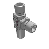 L-male stud couplings L/S series, DIN 2353 Form AA - Thread: metric fine thread, conical