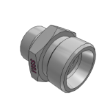 Straight reduction coupling, L-series, ISO 8434-1-RDS - Tube connector on both sides according to DIN 2353 / ISO 8434-1
