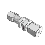 Straight bulkhead coupling, ISO 8431-1-BHS LN - Tube connector on both sides according to DIN 2353 / ISO 8434-1