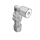 Elbow bulkhead coupling, ISO 8434-1-BHE LN - Tube connector on both sides according to DIN 2353 / ISO 8434-1