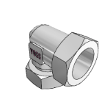 Adjustable elbow coupling male connector EVW fitted - Single parts, tube socket pre-assembled, cutting ring connection on tube