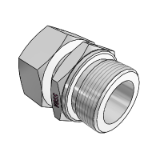 Straight attachment studs, Form B - Thread: metric fine thread, cylindrical, sealed by sealing edge, tube socket pre-assembled