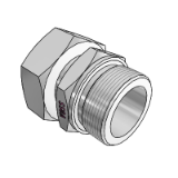 Adattatori diritti, forma E - Filettatura: metrica, cilindrica, guarnizione tramite anello profilato PEFLEX, attacco tubo premontato