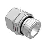 Adattatori diritti con coni di tenuta serie L/S, ISO 8434-1-SWOSDS forma E - Filettatura: metrica, cilindrica, guarnizione tramite anello profilato PEFLEX, cono di tenuta premontato