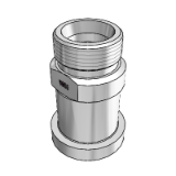 Straight flange studs, high pressure series (6000 psi), single parts - With cutting ring connection