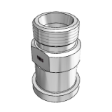 Straight flange studs, standard series (3000 psi), single parts - With cutting ring connection
