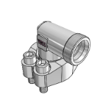 高压系列弯型SAE法兰管接头(6000 psi) - 带切割环连接装置以及分离式SAE法兰，孔图按照SAE J 518 C / ISO 6162
