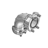 Raccordo per tubo Low Pressure ZAKO, arco a 90° - 60 bar, schema fori a norma SAE J 518 C / ISO 6162