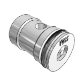 Non-return valve attachment cartridge - Direction of flow B-A