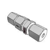 Clapet anti-retour, raccord sur tube aux deux extrémités - Raccordement des tubes selon DIN 2353 / ISO 8434-1