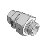Non-return valve, direction of flow from threaded studs - Thread: metric fine thread, cylindrical, Form E, sealed by profiled sealing ring PEFLEX