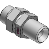 F 93 ( ISO 8434-6 ) - Components/ Adaptors; Straight bulkhead connector BSP 60°