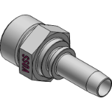 AORFS ( ISO 12151-1 / ISO 8434-3) - Außengewinde- Nippel, flache Ausführung