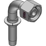 DKOL 90 ( ISO 12151-2 / ISO 8434-1 ) - Metrisch 24° Dichtkegel leichte Reihe mit O-Ring